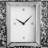 Modern Mirrored Crushed Diamond Table Clock