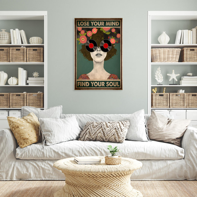 Vinyle «Lose Your Mind», impression sur toile, H 36 po x l 24 po x P 1,25 po