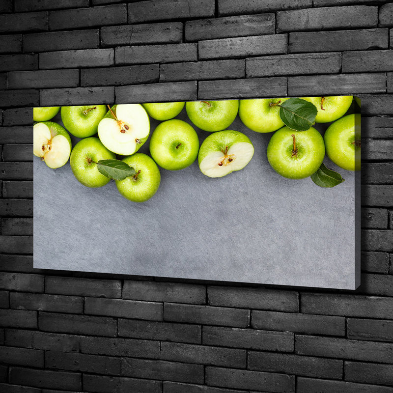 Green Apples - Print, Canvas, 50cm H x 100cm W x 2cm D