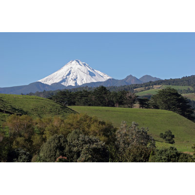 Grandfield Mt Taranaki by Scorpentacle - Wrapped Canvas Print