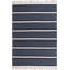 Tapis uni / rayé bleu marine Gwin-1577188008