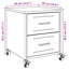 Anadalay 36cm W Steel Bedside Table-905989312
