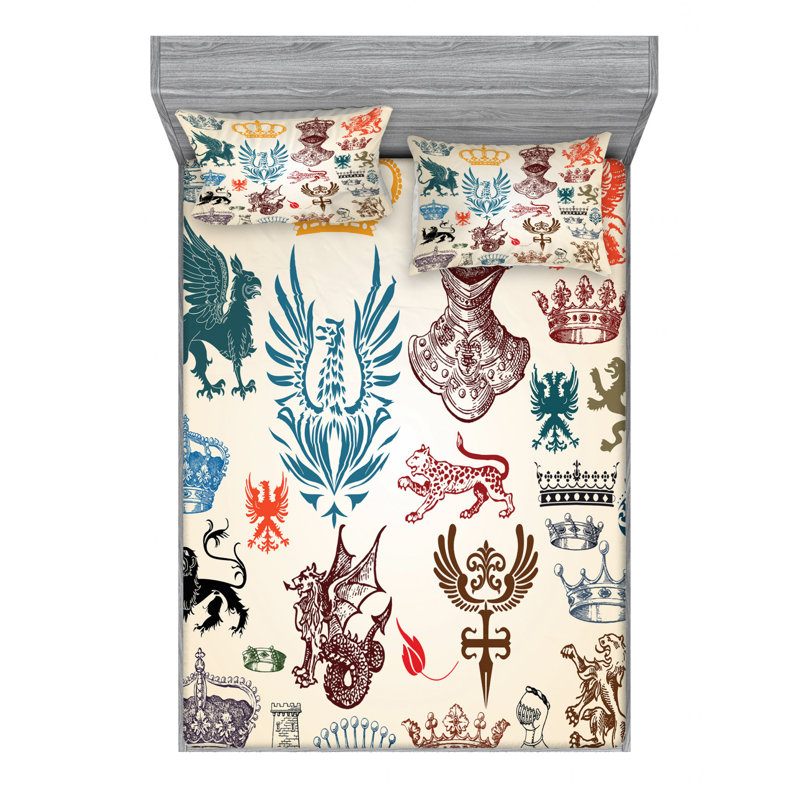 Microfiber Sheet Set, Full Sheet Set with Fitted Sheet