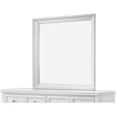 White Square Mirror