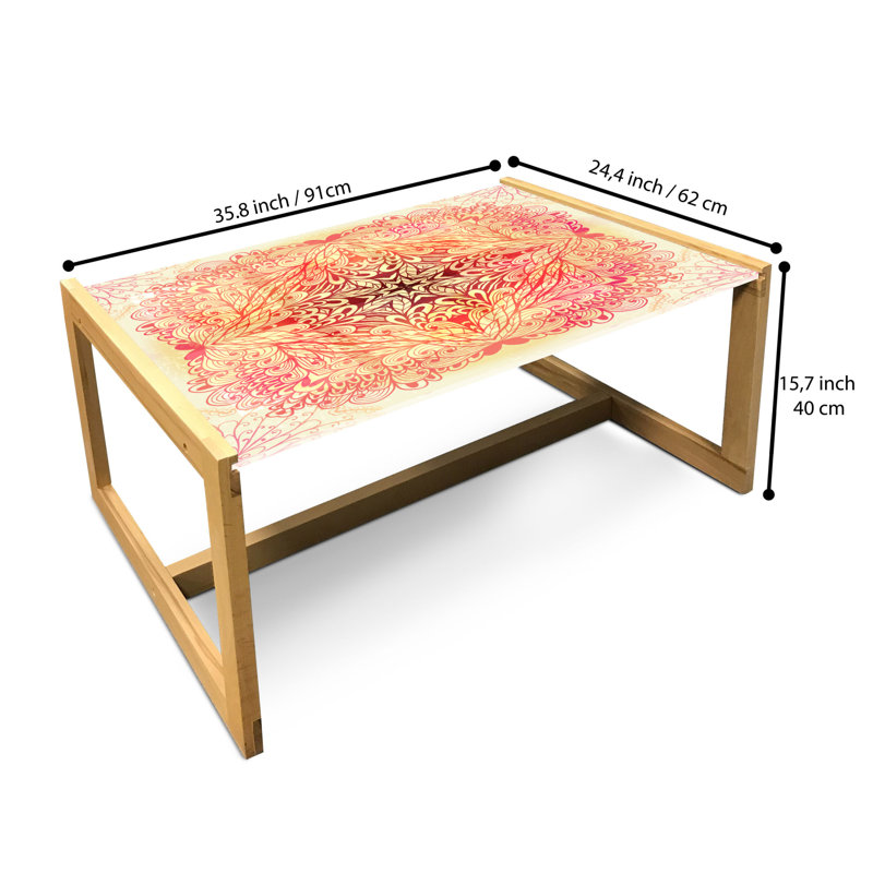 Jameyah Sled Coffee Table, 40cm H x 91cm W x 62cm D