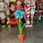 Small Blue Narcis In Pot Flower Statue