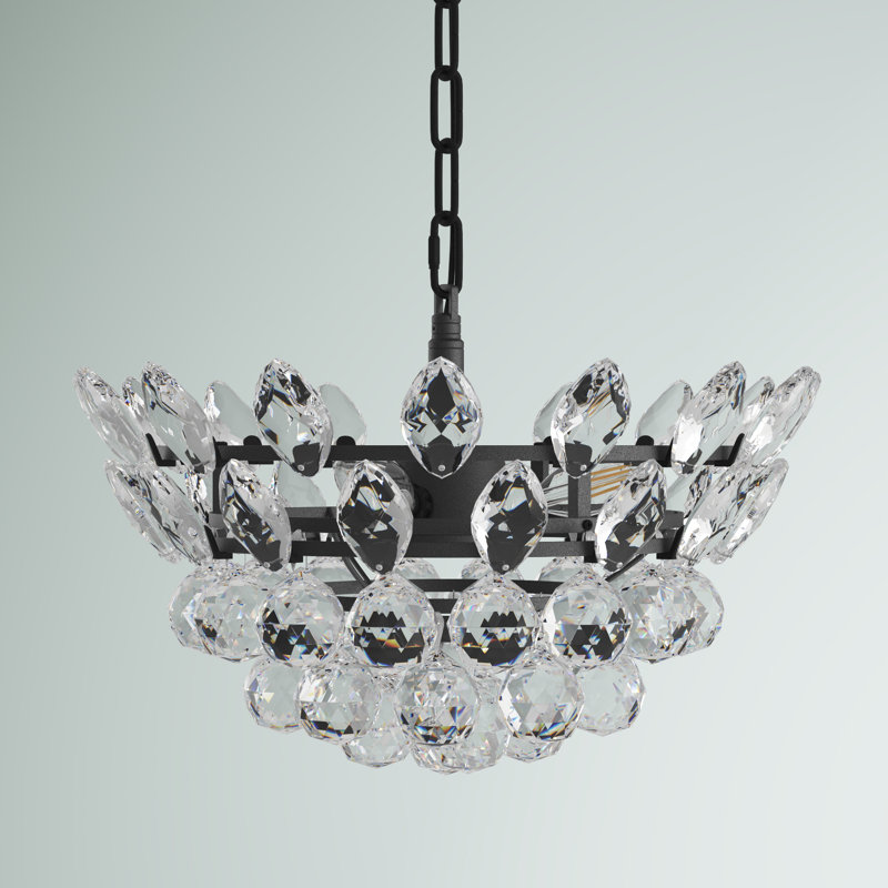 Abel 3 - Light Unique/Statement Pendant, Black, 69" H x 14" W x 14" D