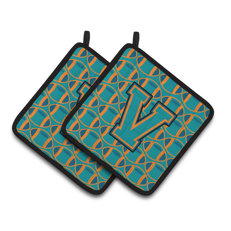 Poignée de football, V, Aqua / Orange / Marine Bleu