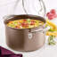 Anolon Ascend Hard Anodized Nonstick Saucepot with Lid, Induction Compatible 4 Quart