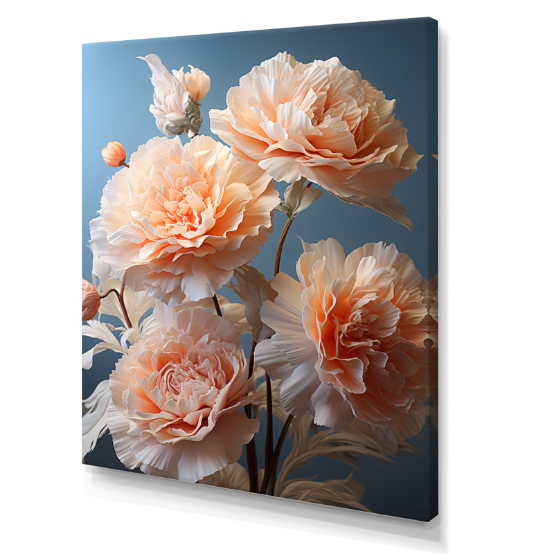 Oeillets fantaisistes de Yermek, impression sur toile encadrée, H 40 po x l 30 po x P 1,5 po, Toile tendue
