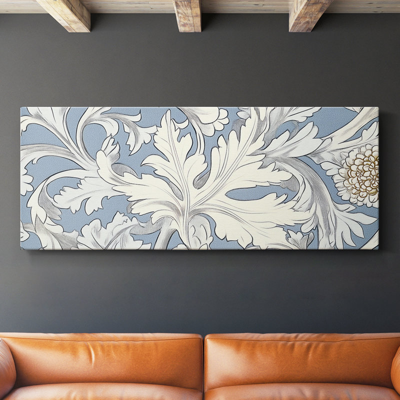 Série abstraite-LI-Toile tendue avec châssis-Prêt à accrocher, 16" H x 40" W