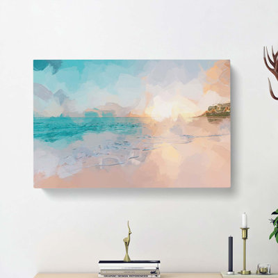 North Shore Beach Hawaii In Abstract - Wrapped Canvas