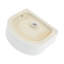 Lavabo de salle de bain en céramique 16,05 po x 13,39 po - Design moderne, teint, pour salle de bain blanche 16,05 po x 13,39 po, chic