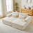 Boneless 87" Oversized Sectional Lounge Chaise,No Assembly Required,Cloud Plush Loveseat-1935354251