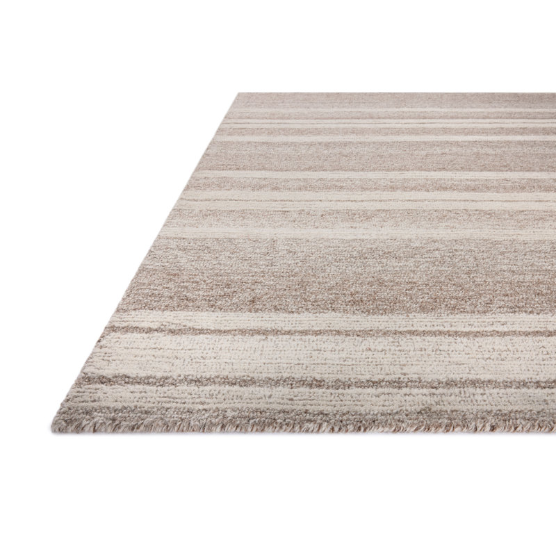 Rae Clay and Ivory Hand-Tufted Wool Area Rug 3'6" x 5'6"