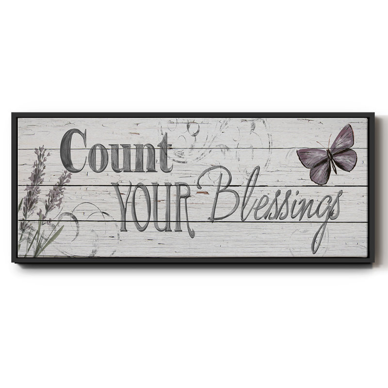 Count Your Blessings- Framed Canvas