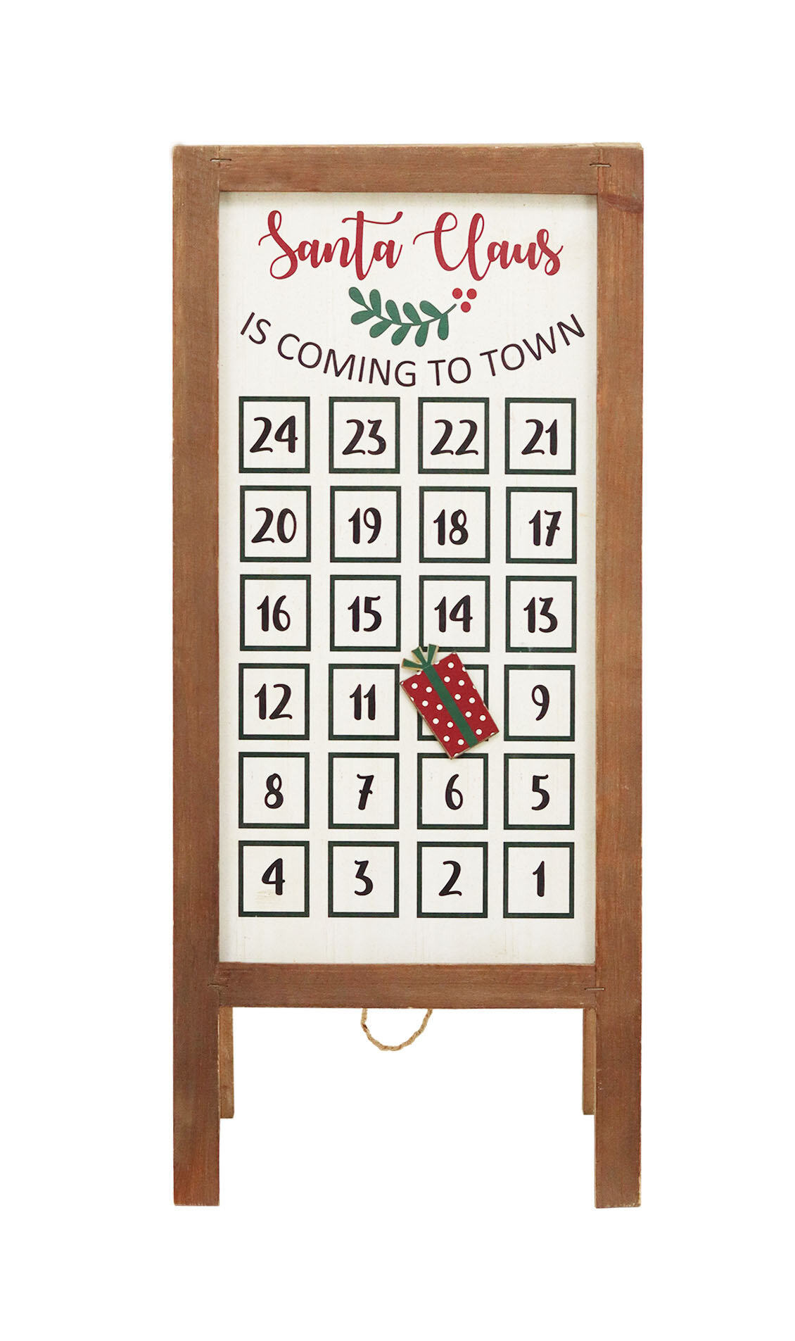 wooden magnetic advent calendar