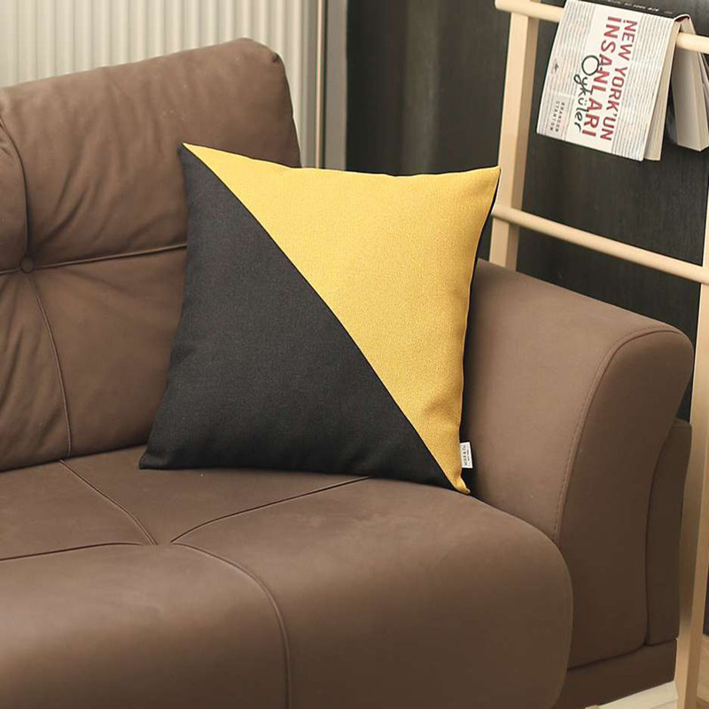 Throw Pillow, Yellow/Black