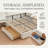 Modern Wide-Panel Upholstered Bed, King, White Velvet-324293340-324293338