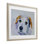 «White Terrier Dog Portrait», reproduction encadrée sous verre, conception de Tatiana Roberts