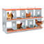 Orange 8 Metal Nest Box For Ducks Wall Mount Vented Galvanized Steel Showcasing Easy Egg Collection And Coconut Pad With Natural Fiber