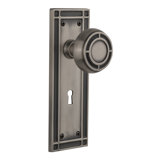 Mission Plate with Decorative Keyhole and Mission Door Knob