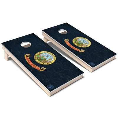 Ensemble de planches de cornhole composites toutes saisons en couleur Idaho State Flag