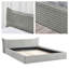 Base de lit plateforme tapissier moderne et ergonomique en velours-899081790