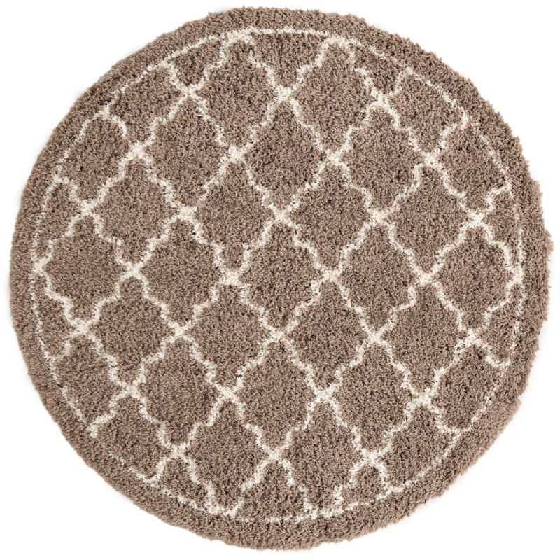 Tarquinio Rug, Round 8', Brown