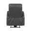 Fauteuil inclinable électrique 1 pièce gris en similicuir recouvert de tissu