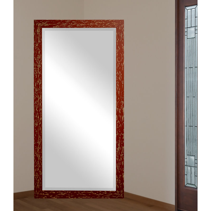 Miroir pleine grandeur Cabrera, H 65 po x l 31,5 po, Rouge