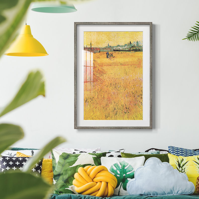 Paysage rétro Lxxiv - impression encadrée