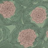 Blomstermala Large Floral Design 33' L x 21" W Wallpaper Roll
