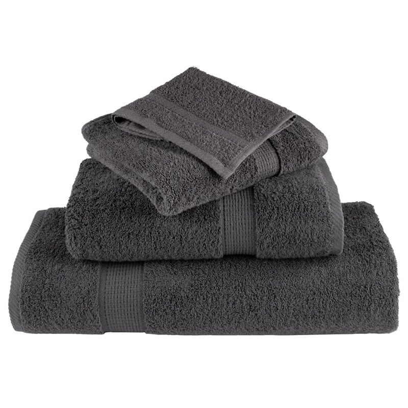 100% Cotton Hand Towel, Anthracite