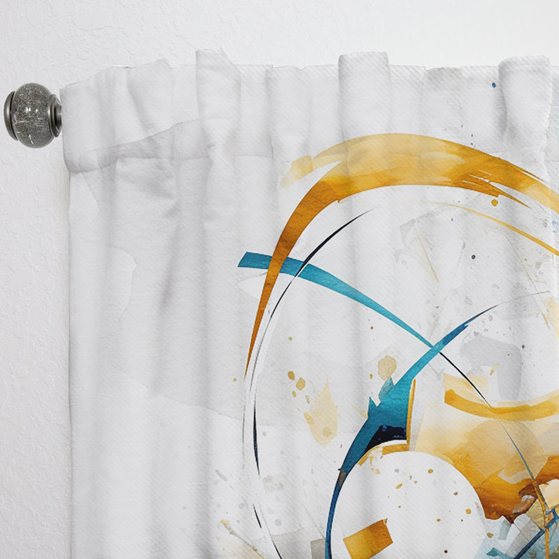 Rideau en velours moderne obscurcissant Abron, L 52 po x L 95 po