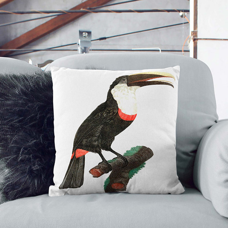Square Throw Cushion, 40cm H x 40cm W x 15cm D