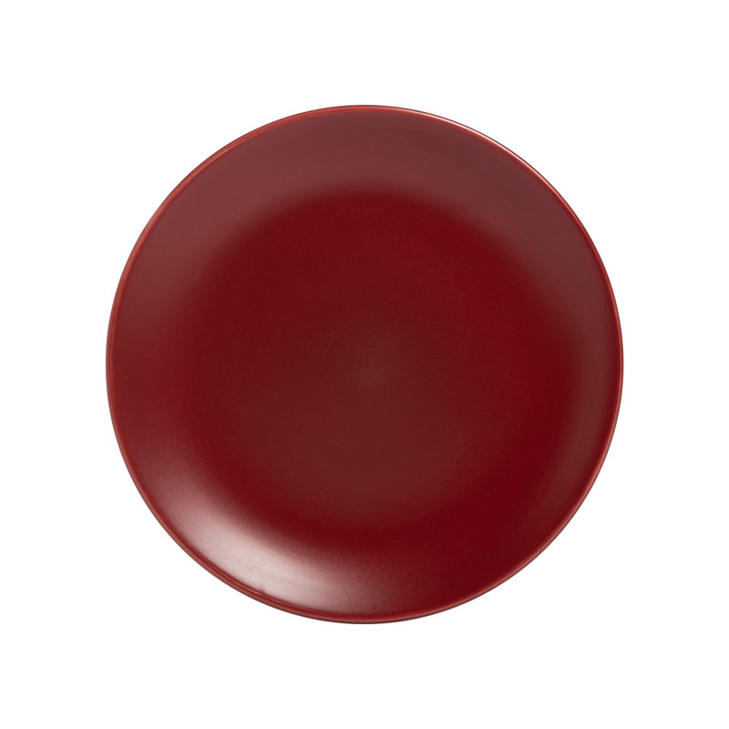 Red Matte Ceramic 16-Piece Dinnerware Set, Service for 4