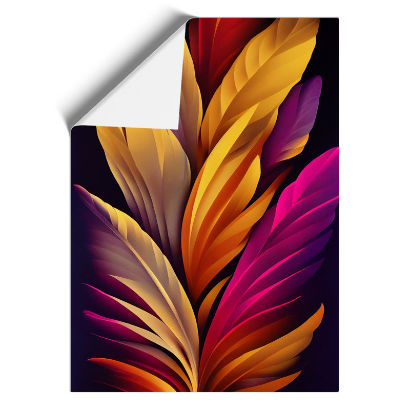 Resplendent Feather - Wall Art, Paper, 42cm H x 29.7cm W, No Matte
