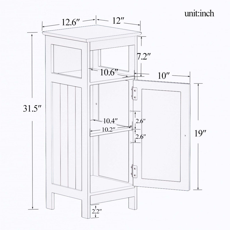 Bathroom Single Door Cabinet