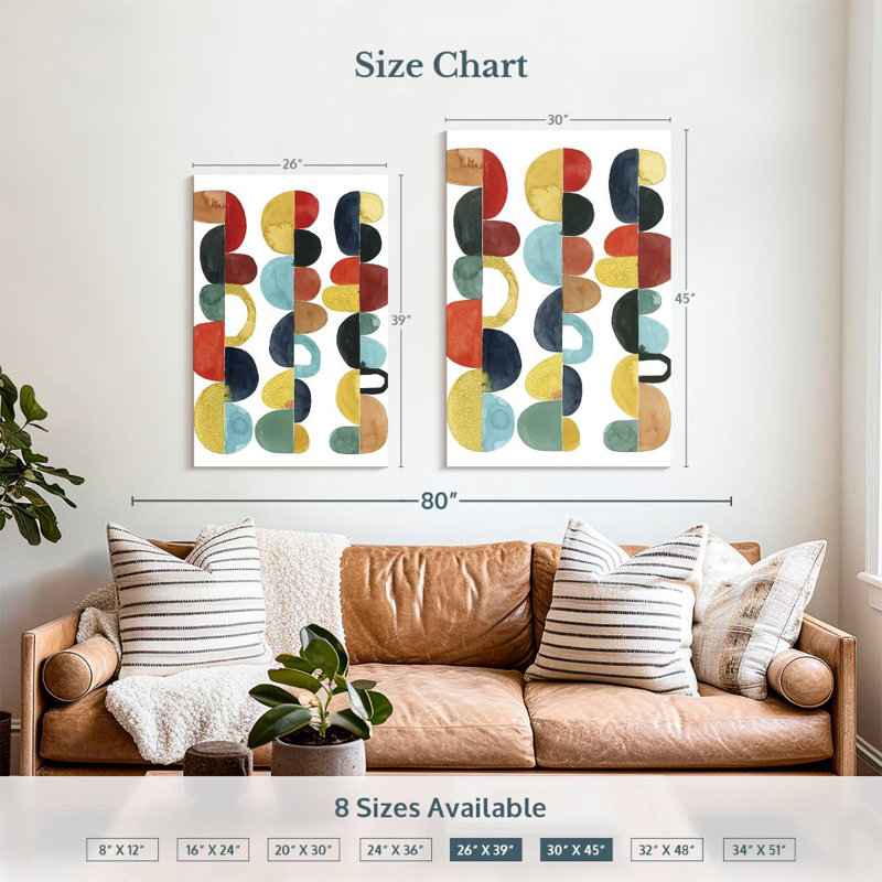 Avery Midcentury Sunrise I, H 39 po x l 26 po