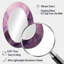 Tuba Terrain Mountainous Mauve VI - Grand miroir mural ovale sur métal-239126382