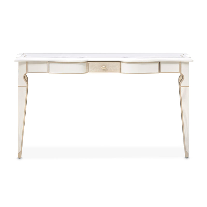  La Marisia Console Table with Drawer - Creamy Pearl