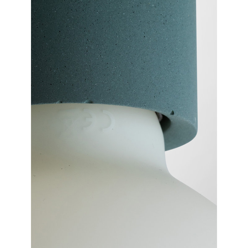 Abriona 1 - Light Bulb Pendant, Teal