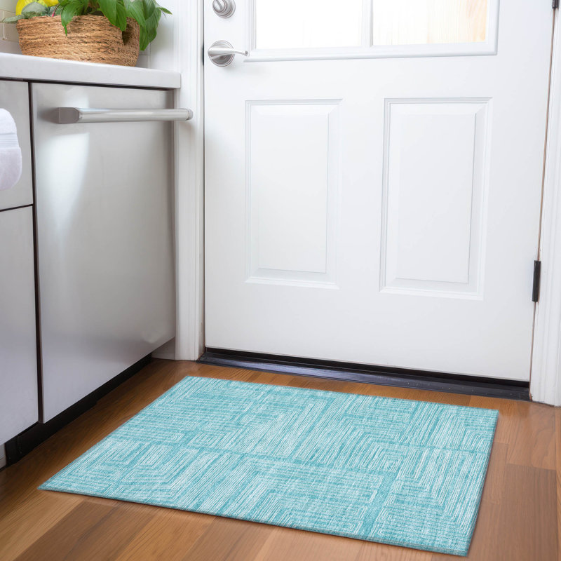 Premium Machine Washable Cortes AMF1045 Geometric Rug, Rectangle 1'8" x 2'6"