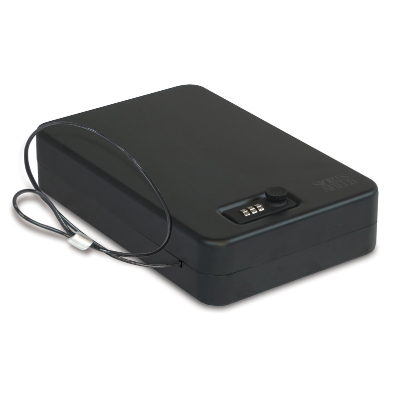 Portable Safe with Combination Lock, 11.5" H x 7.5" W x 2.5" D