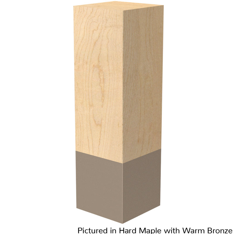 Mercutio Table Leg, 10" H x 3" W x 3" D, Warm Bronze