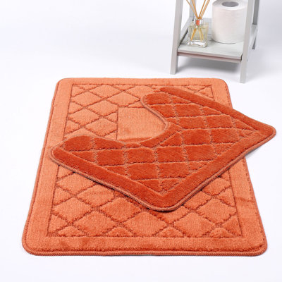 Emily-Rae Non-Slip Bath Rug and Contour Mat
