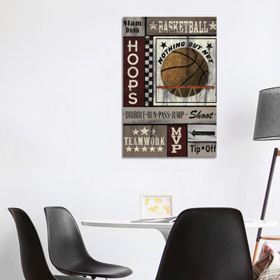 Basketball Hoops by Linda Spivey - Wrapped Canvas Gallery-Wrapped Canvas Giclée