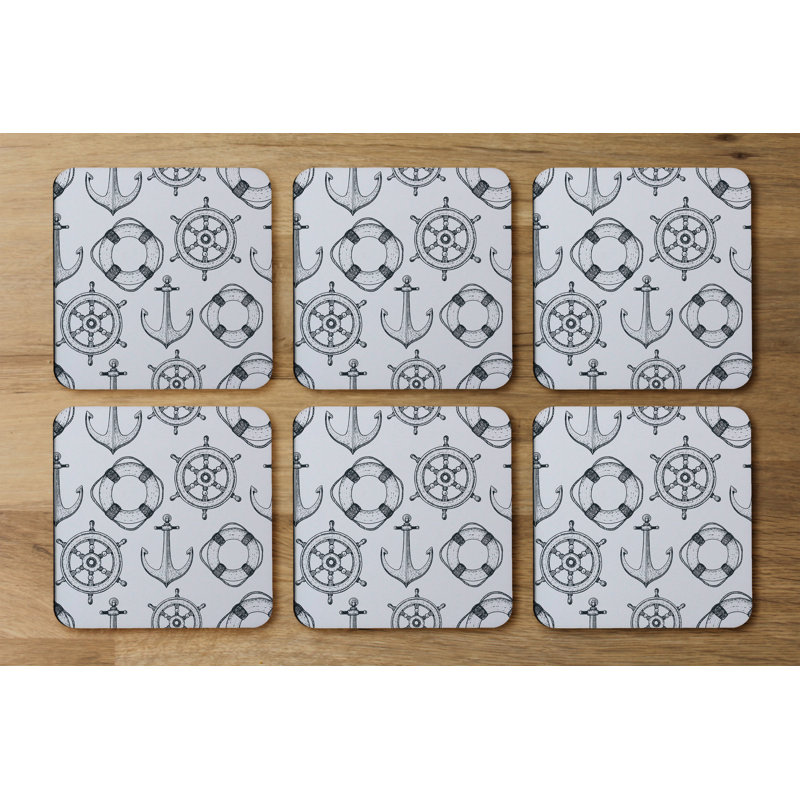 Square 6 Piece Coaster Set