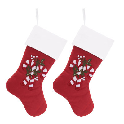 Chaussette de Noël brodée